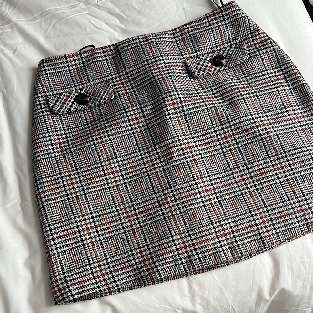 Black and White Mini Pencil Skirt for Work